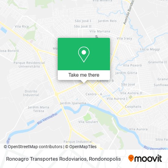 Mapa Ronoagro Transportes Rodoviarios