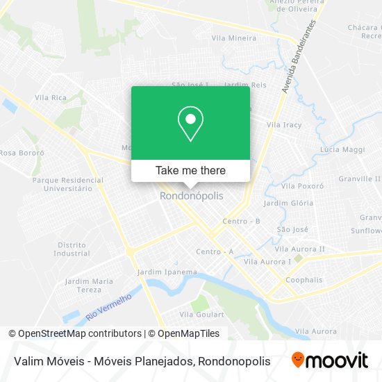 Mapa Valim Móveis - Móveis Planejados