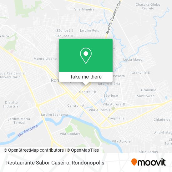Mapa Restaurante Sabor Caseiro
