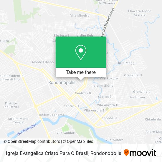 Igreja Evangelica Cristo Para O Brasil map