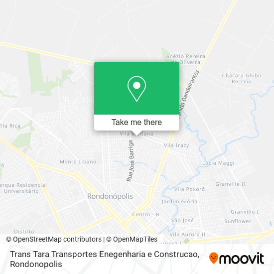 Mapa Trans Tara Transportes Enegenharia e Construcao