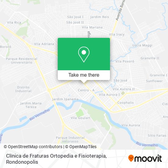 Clínica de Fraturas Ortopedia e Fisioterapia map
