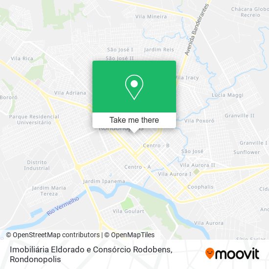 Mapa Imobiliária Eldorado e Consórcio Rodobens