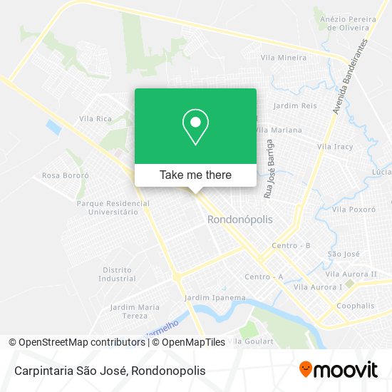 Carpintaria São José map