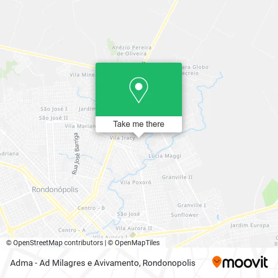 Adma - Ad Milagres e Avivamento map
