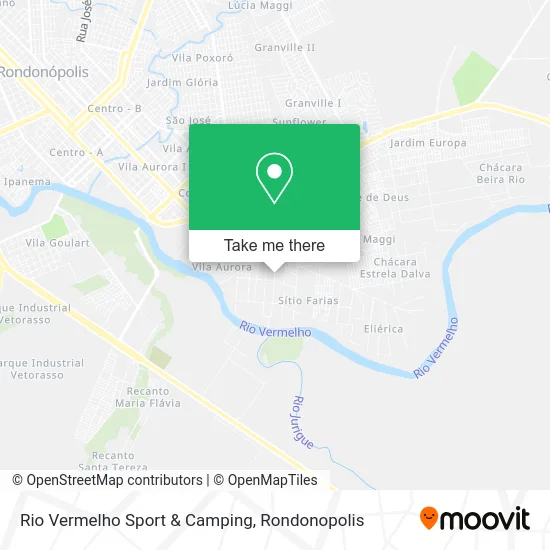 Rio Vermelho Sport & Camping map