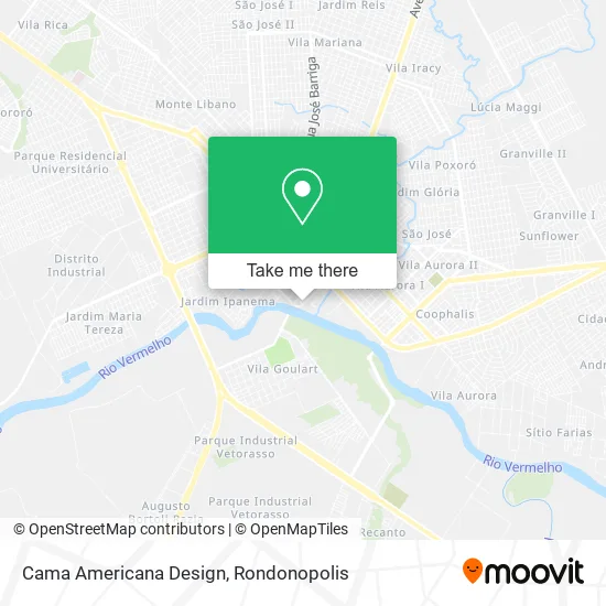 Cama Americana Design map