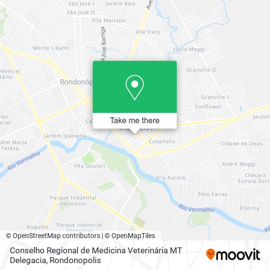 Conselho Regional de Medicina Veterinária MT Delegacia map
