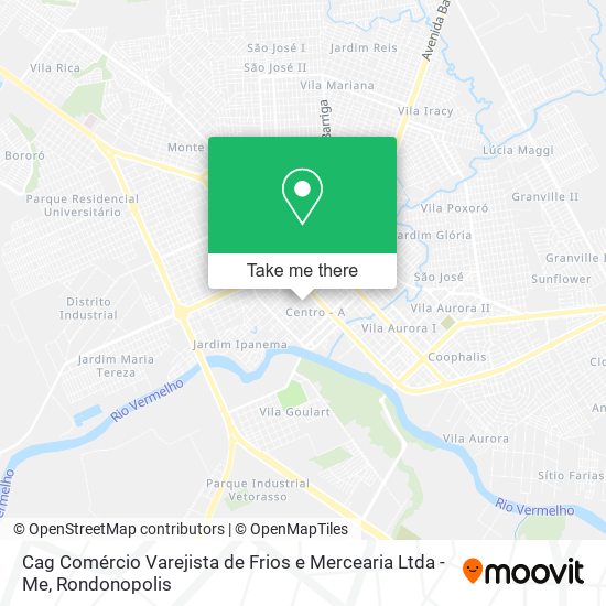 Mapa Cag Comércio Varejista de Frios e Mercearia Ltda - Me