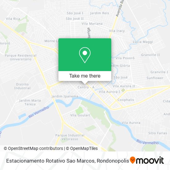 Mapa Estacionamento Rotativo Sao Marcos