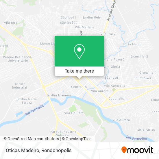 Óticas Madeiro map