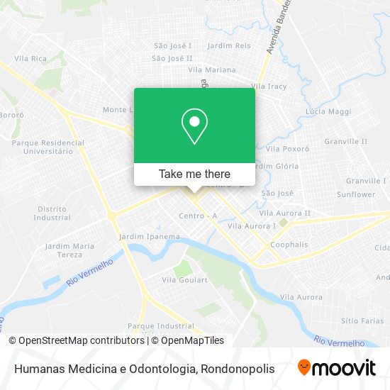 Humanas Medicina e Odontologia map