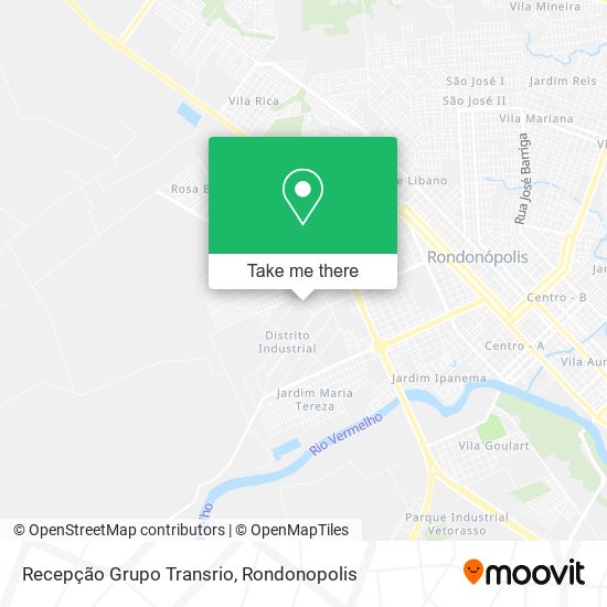 Recepção Grupo Transrio map