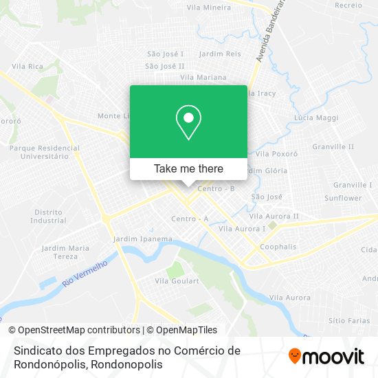 Sindicato dos Empregados no Comércio de Rondonópolis map