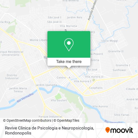Mapa Revive Clinica de Psicologia e Neuropsicologia