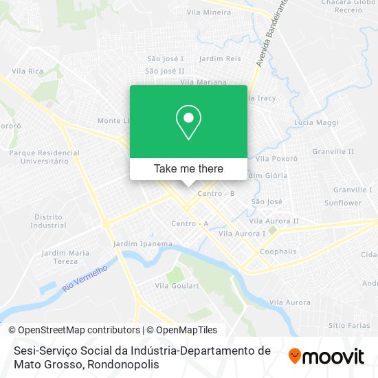 Sesi-Serviço Social da Indústria-Departamento de Mato Grosso map