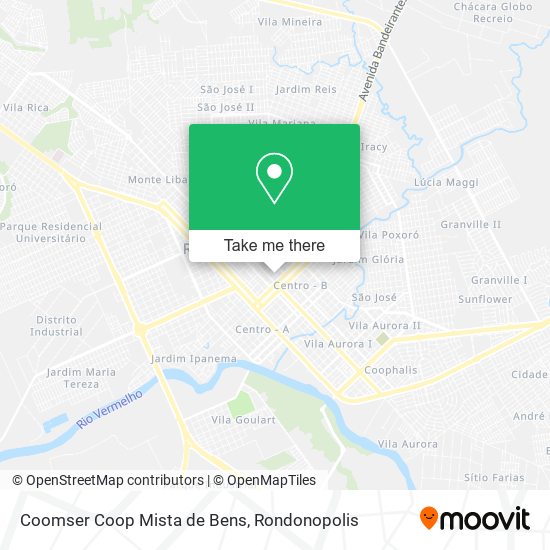 Coomser Coop Mista de Bens map