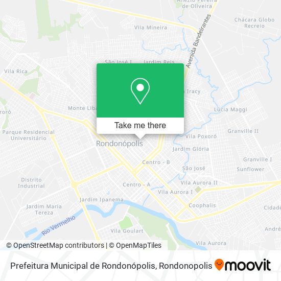 Mapa Prefeitura Municipal de Rondonópolis