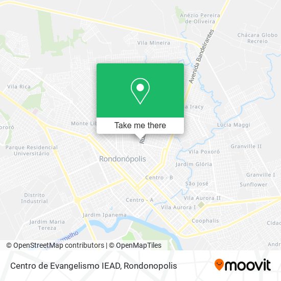 Centro de Evangelismo IEAD map