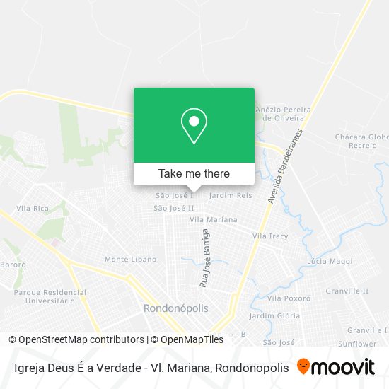 Mapa Igreja Deus É a Verdade - Vl. Mariana