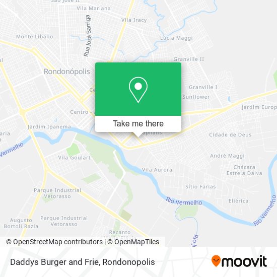 Daddys Burger and Frie map