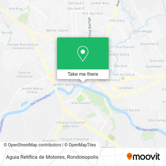 Aguia Retifica de Motores map