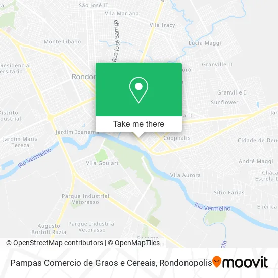 Pampas Comercio de Graos e Cereais map