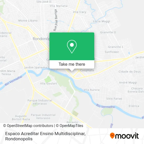 Espaco Acreditar Ensino Multidisciplinar map