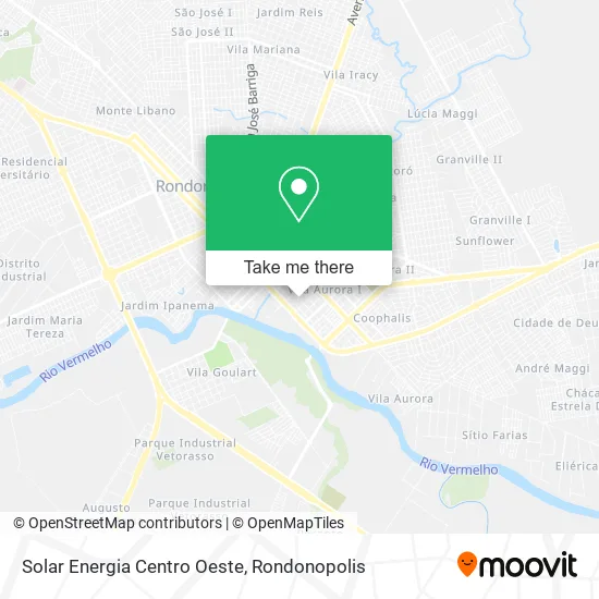 Solar Energia Centro Oeste map