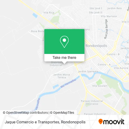 Jaque Comercio e Transportes map