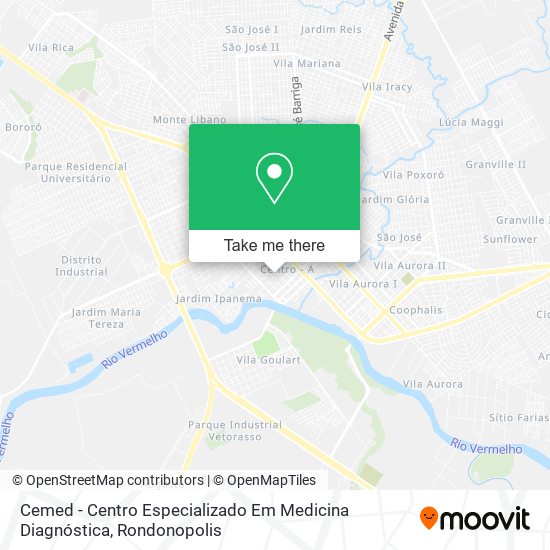 Mapa Cemed - Centro Especializado Em Medicina Diagnóstica