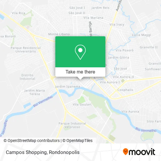Campos Shopping map
