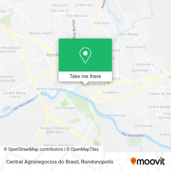 Central Agronegocios do Brasil map