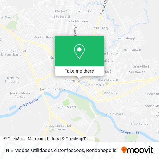 N.E Modas Utilidades e Confeccoes map