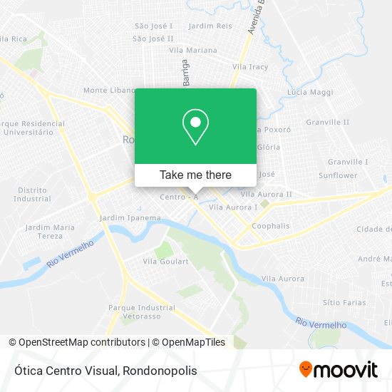Ótica Centro Visual map