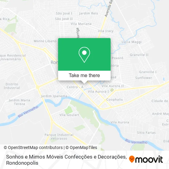 Sonhos e Mimos Móveis Confecções e Decorações map