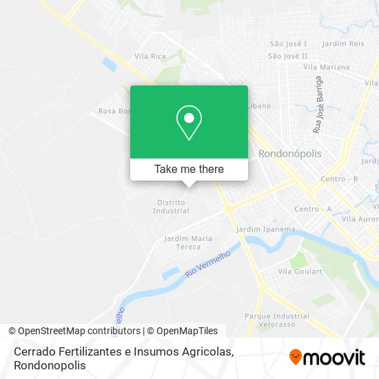 Cerrado Fertilizantes e Insumos Agricolas map