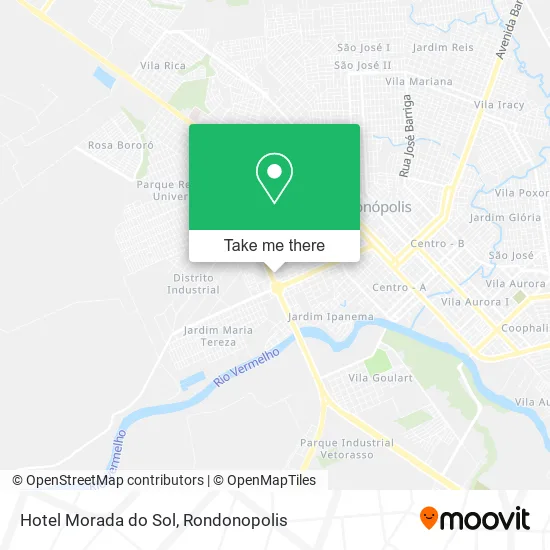 Hotel Morada do Sol map