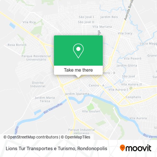 Lions Tur Transportes e Turismo map