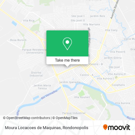 Moura Locacoes de Maquinas map