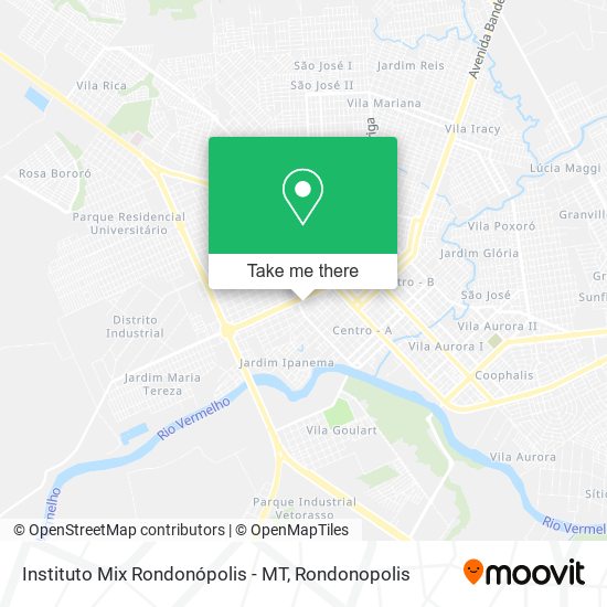 Mapa Instituto Mix Rondonópolis - MT