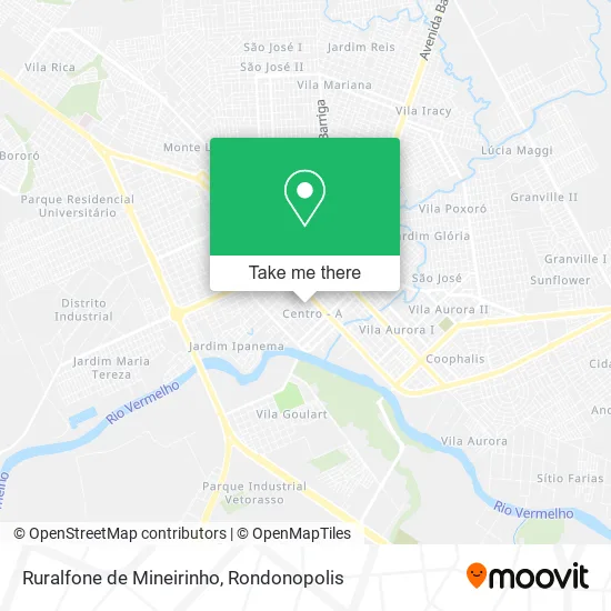 Ruralfone de Mineirinho map