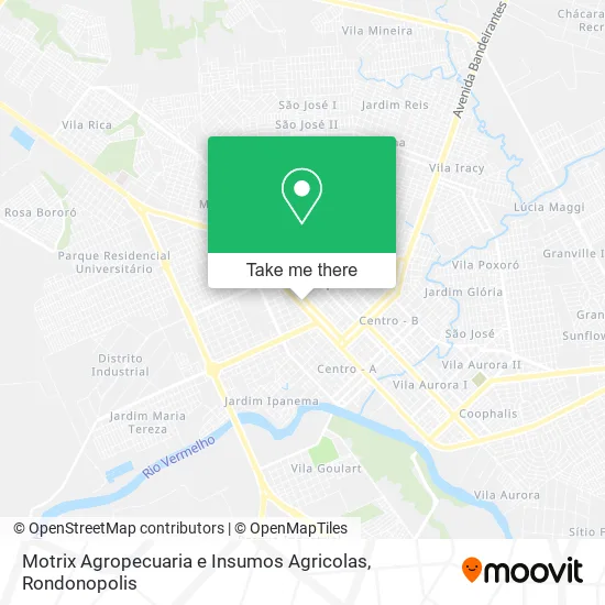 Motrix Agropecuaria e Insumos Agricolas map
