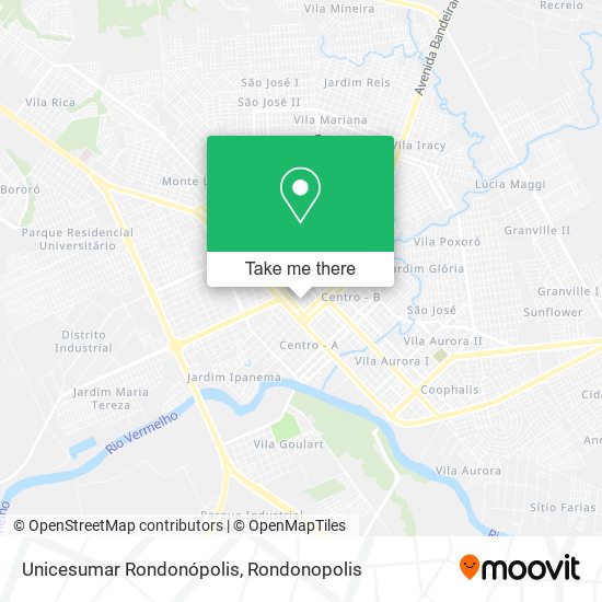 Unicesumar Rondonópolis map