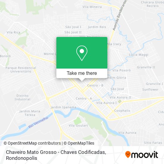 Chaveiro Mato Grosso - Chaves Codificadas map