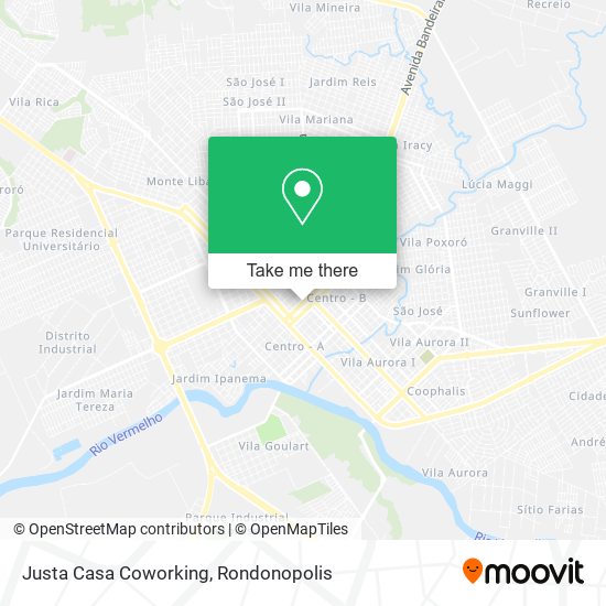 Mapa Justa Casa Coworking