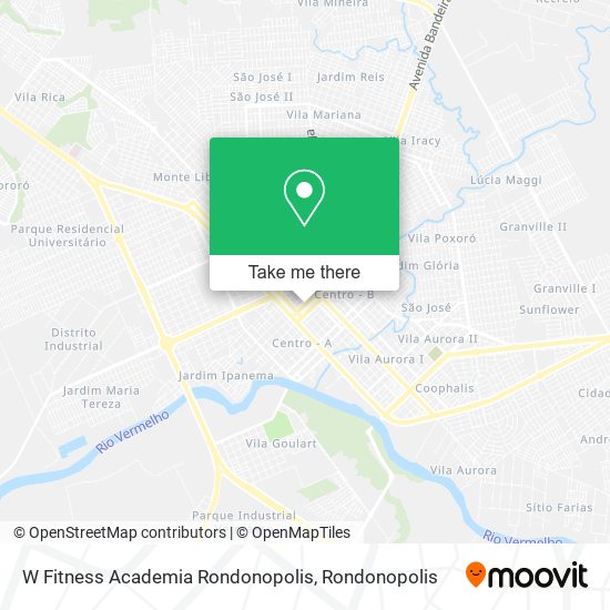 W Fitness Academia Rondonopolis map