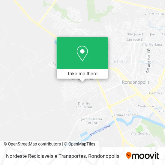 Nordeste Reciclaveis e Transportes map