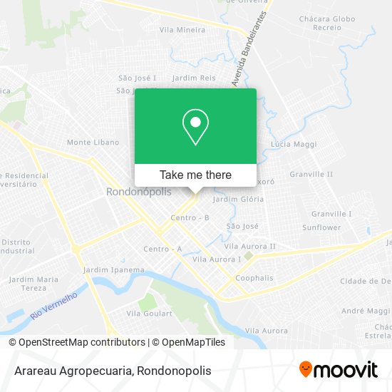 Arareau Agropecuaria map