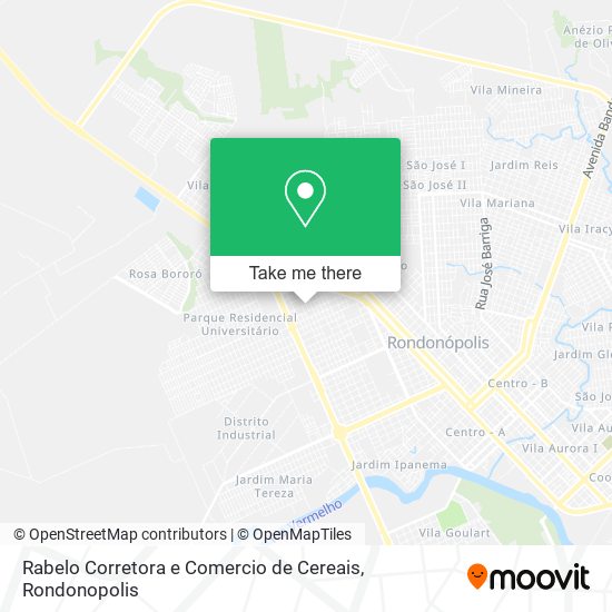 Mapa Rabelo Corretora e Comercio de Cereais